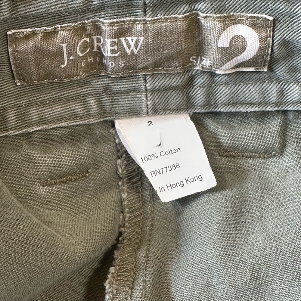 J. Crew Green Drawstring Utility Shorts - Picture 4 of 4